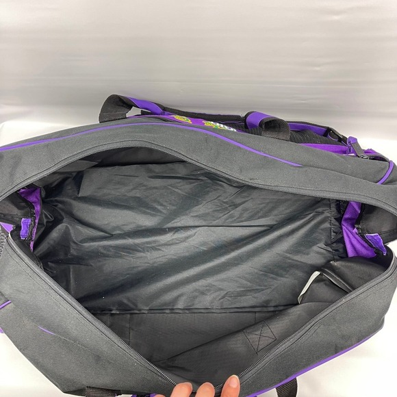 Coors Light Promo Duffel Bag 24x12x10 Black/Purple Mesh End Weekender - Picture 6 of 7
